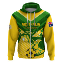 Australia Soccer Zip Hoodie Go Socceroos - Wonder Print Shop