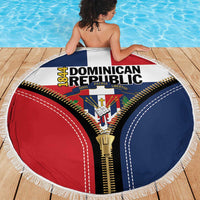 Dominican Republic 1844 Beach Blanket Coat Of Arms Zipper Stylized