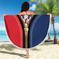 Dominican Republic 1844 Beach Blanket Coat Of Arms Zipper Stylized