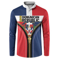 Personalized Dominican Republic 1844 Button Sweatshirt Coat Of Arms Zipper Stylized