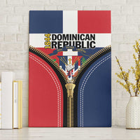 Dominican Republic 1844 Canvas Wall Art Coat Of Arms Zipper Stylized
