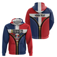 Personalized Dominican Republic 1844 Hoodie Coat Of Arms Zipper Stylized