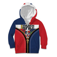Personalized Dominican Republic 1844 Kid Hoodie Coat Of Arms Zipper Stylized