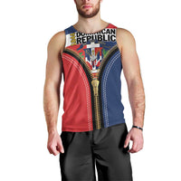 Personalized Dominican Republic 1844 Men Tank Top Coat Of Arms Zipper Stylized