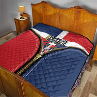 Dominican Republic 1844 Quilt Coat Of Arms Zipper Stylized