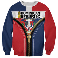 Personalized Dominican Republic 1844 Sweatshirt Coat Of Arms Zipper Stylized