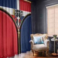 Dominican Republic 1844 Window Curtain Coat Of Arms Zipper Stylized