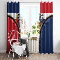 Dominican Republic 1844 Window Curtain Coat Of Arms Zipper Stylized