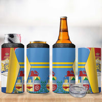Aruba x Netherlands 4 in 1 Can Cooler Tumbler Tropical Unique Style