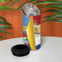 Aruba x Netherlands 4 in 1 Can Cooler Tumbler Tropical Unique Style