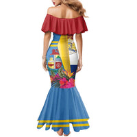 Aruba-Netherlands Family Matching Mermaid Dress and Hawaiian Shirt Tropical Unique Style