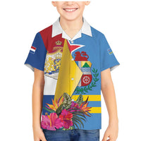 Aruba-Netherlands Family Matching Mermaid Dress and Hawaiian Shirt Tropical Unique Style