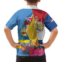 Aruba-Netherlands Family Matching Off Shoulder Maxi Dress and Hawaiian Shirt Tropical Unique Style