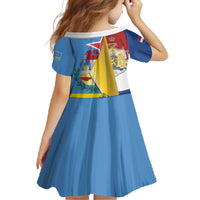 Aruba-Netherlands Family Matching Short Sleeve Bodycon Dress and Hawaiian Shirt Tropical Unique Style