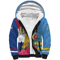 Aruba-Netherlands Sherpa Hoodie Tropical Unique Style