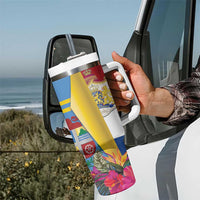 Aruba x Netherlands Tumbler With Handle Tropical Unique Style