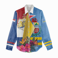 Aruba-Netherlands Women Casual Shirt Tropical Unique Style