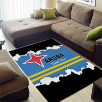 Aruba Dushi Tera Area Rug Coat Of Arms Torn Paper Stylized
