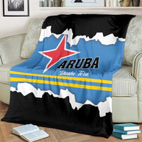 Aruba Dushi Tera Blanket Coat Of Arms Torn Paper Stylized