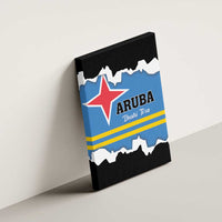 Aruba Dushi Tera Canvas Wall Art Coat Of Arms Torn Paper Stylized