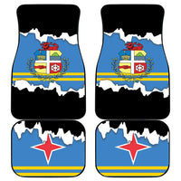 Aruba Dushi Tera Car Mats Coat Of Arms Torn Paper Stylized