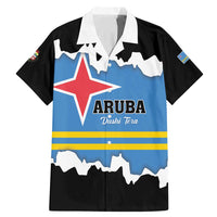 Aruba Dushi Tera Family Matching Mermaid Dress and Hawaiian Shirt Coat Of Arms Torn Paper Stylized