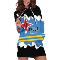 Aruba Dushi Tera Hoodie Dress Coat Of Arms Torn Paper Stylized