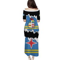 Aruba Dushi Tera Puletasi Coat Of Arms Torn Paper Stylized