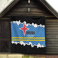 Aruba Dushi Tera Quilt Coat Of Arms Torn Paper Stylized