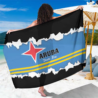 Aruba Dushi Tera Sarong Coat Of Arms Torn Paper Stylized