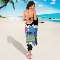 Aruba Dushi Tera Sarong Coat Of Arms Torn Paper Stylized