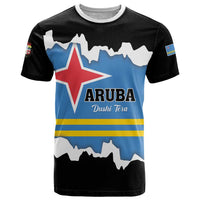 Aruba Dushi Tera T Shirt Coat Of Arms Torn Paper Stylized