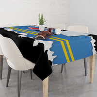 Aruba Dushi Tera Tablecloth Coat Of Arms Torn Paper Stylized