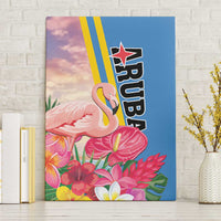 Aruba Flamingo Canvas Wall Art Tropical Sunset Vibes