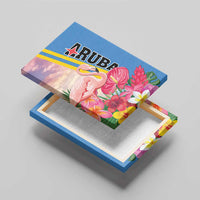 Aruba Flamingo Canvas Wall Art Tropical Sunset Vibes