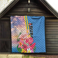 Aruba Flamingo Quilt Tropical Sunset Vibes