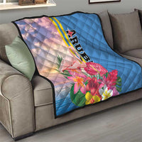 Aruba Flamingo Quilt Tropical Sunset Vibes