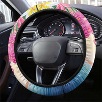 Aruba Flamingo Steering Wheel Cover Tropical Sunset Vibes