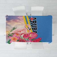 Aruba Flamingo Tablecloth Tropical Sunset Vibes