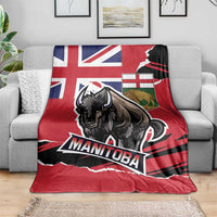 Canada Manitoba Province Bison Blanket Gloriosus et Liber