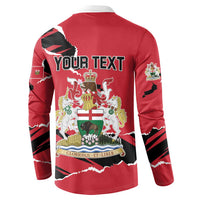 Personalized Canada Manitoba Province Bison Button Sweatshirt Gloriosus et Liber