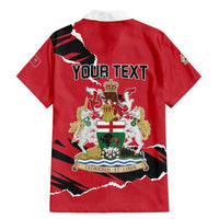 Personalized Canada Manitoba Province Bison Family Matching Mermaid Dress and Hawaiian Shirt Gloriosus et Liber