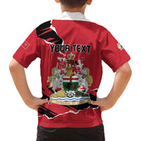 Personalized Canada Manitoba Province Bison Family Matching Off The Shoulder Long Sleeve Dress and Hawaiian Shirt Gloriosus et Liber