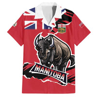 Personalized Canada Manitoba Province Bison Family Matching Puletasi and Hawaiian Shirt Gloriosus et Liber