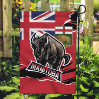 Canada Manitoba Province Bison Garden Flag Gloriosus et Liber