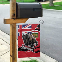 Canada Manitoba Province Bison Garden Flag Gloriosus et Liber