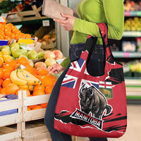 Canada Manitoba Province Bison Grocery Bag Gloriosus et Liber