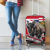 Canada Manitoba Province Bison Luggage Cover Gloriosus et Liber