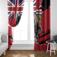 Canada Manitoba Province Bison Window Curtain Gloriosus et Liber