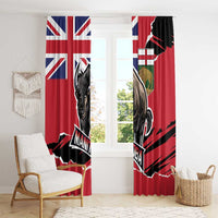 Canada Manitoba Province Bison Window Curtain Gloriosus et Liber